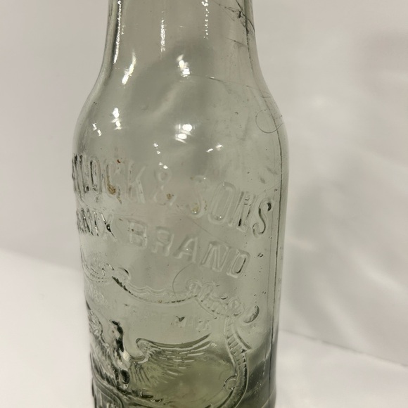 Antique Whitlock & Sons Phoenix Brand Pickles Bottle Embossed Glass Bottle - Picture 9 of 10